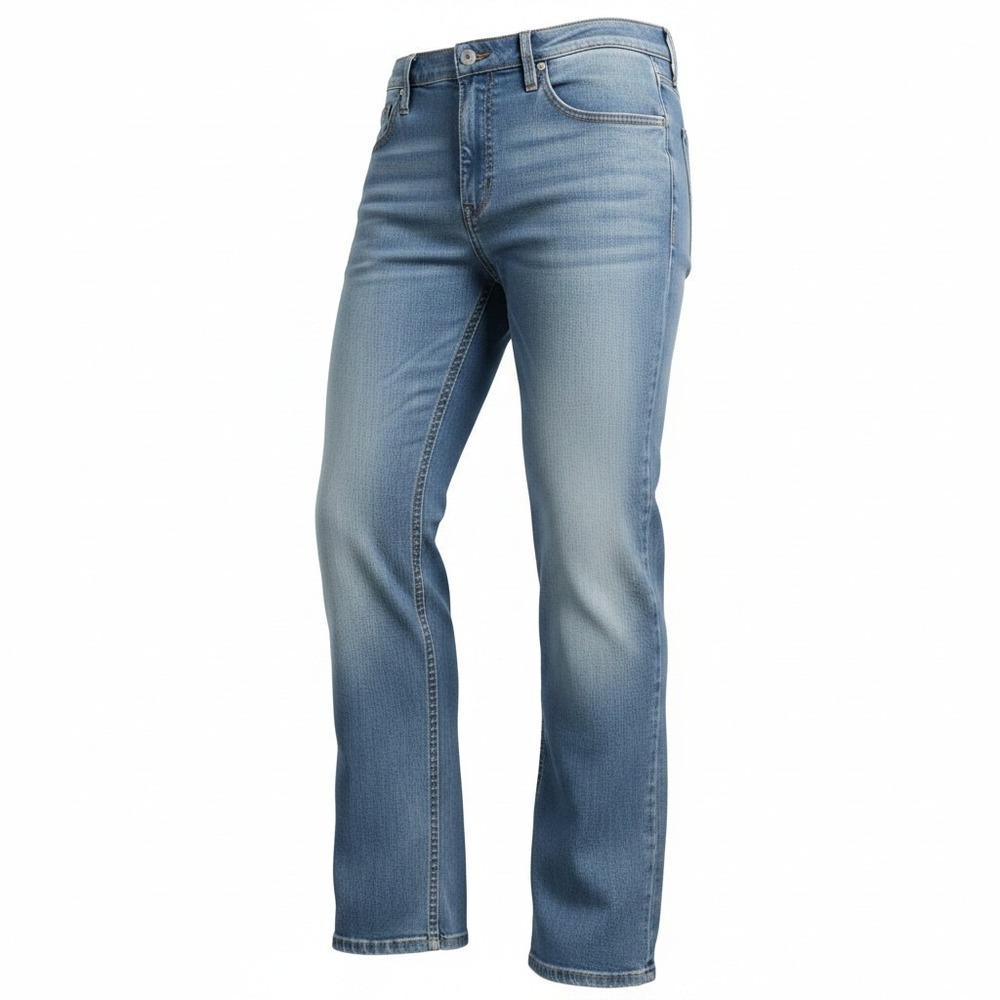 Old Navy Loose Fit Light‎ Wash Denim Jeans Men's 42x30 Blue Wide Leg Cotton